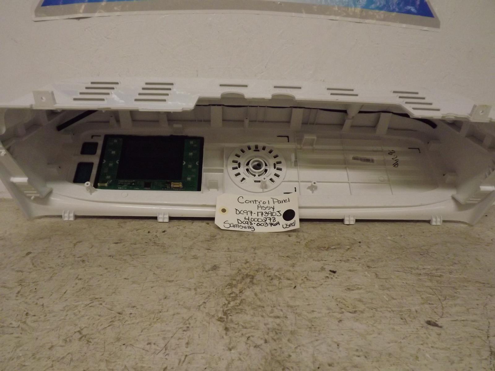 Samsung Washer DC97-17390J 4000278 DC93-00376A Control Panel Assy Used Samsung Washer DC97-17390J 4000278 DC93-00376A Control Panel Assy Used
